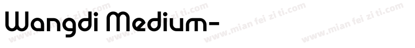 Wangdi Medium字体转换